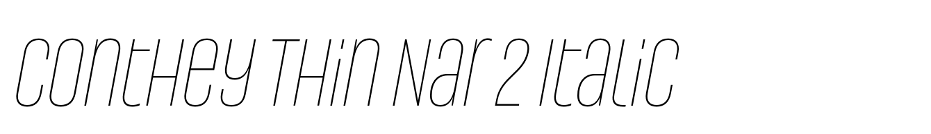 Conthey Thin Nar 2 Italic